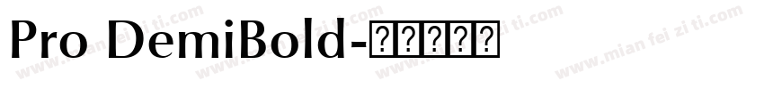 Pro DemiBold字体转换